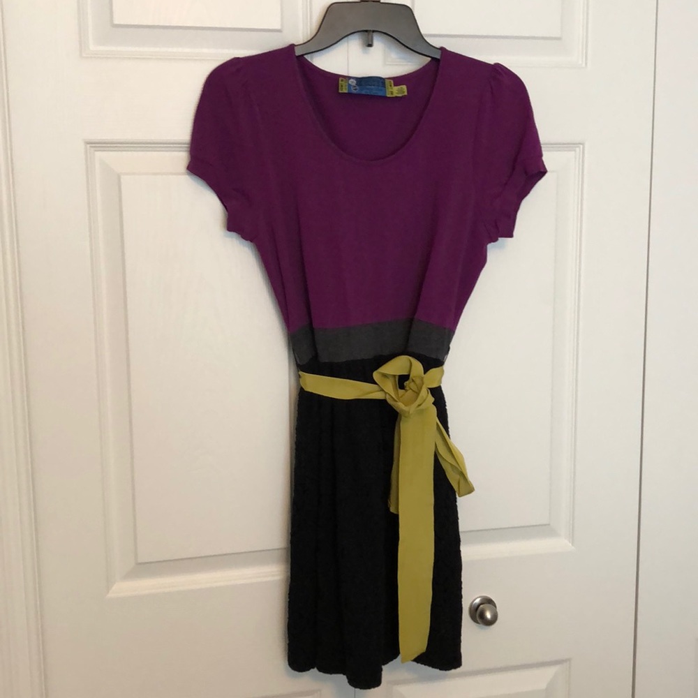 Forever 21 Purple and Black Dress